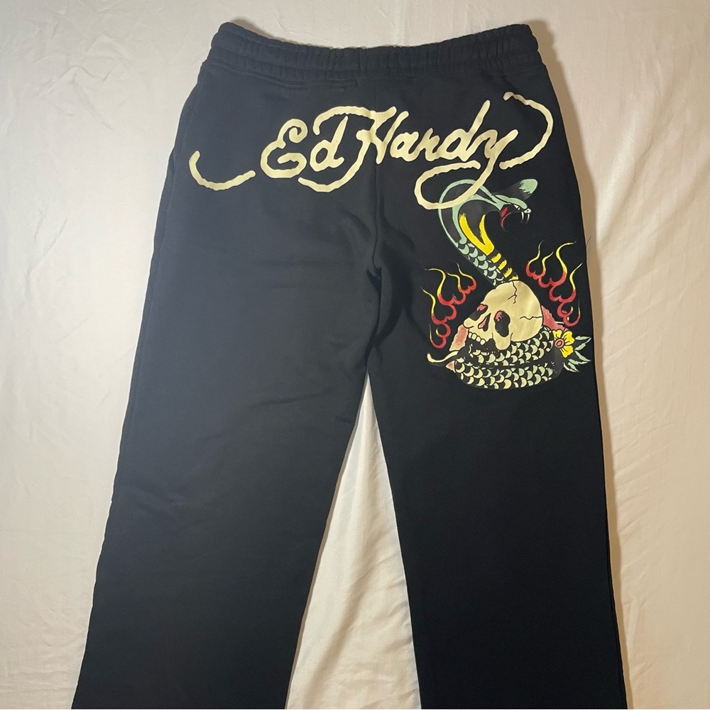 Ed Hardy Black Sweatpants